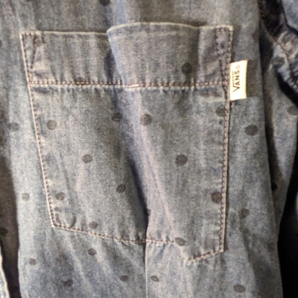 VANS polkadot button down shirt - Picture 2 of 5